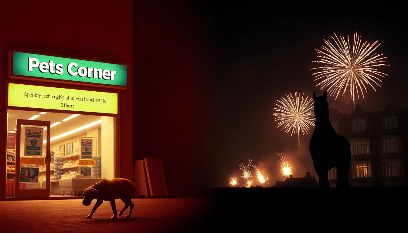 Fury about Pets Corner CEO's estate fireworks display